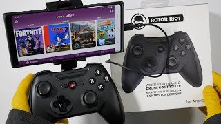 Rotor Riot Game Controller Android  Unboxing  Gameplay [upl. by Irtimd310]