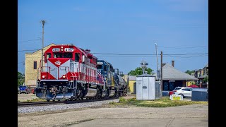 WAMX 4197 and HLCX 6328 Take T006 East Through Edgerton Wi [upl. by Ninahs659]