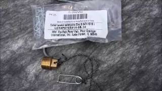 OldGuyDIY Grumman SportBoat Sport Boat Canoe Brass Drain Plug Tether Never Lose Pt 11 Tie DIY Mod [upl. by Leirea370]