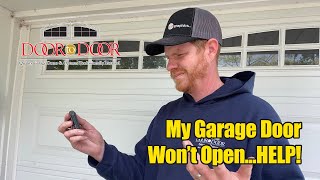 My Garage Door Wont OpenHELP [upl. by Asseret224]