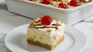 Banana Split Cake  No bake [upl. by Magree]