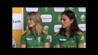 Interview with SA Women cricketers Marizanne Kapp amp Dane van Niekerk [upl. by Ott657]