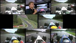 F1 2009  Belgium Race Start Multi Onboard [upl. by Charry146]