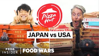 US vs Japan Pizza Hut  Food Wars [upl. by Yssis]