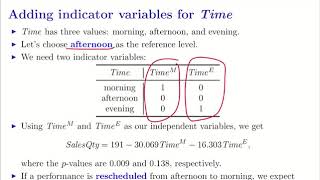 「機率與統計」0807「迴歸分析：Indicator variables」 [upl. by Millian]