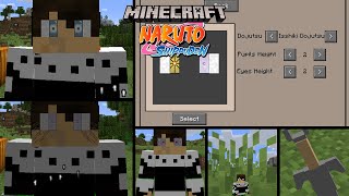 UPDATED Naruto Shippuden Mod Doujutsu Resizing Flying Raijin Minecraft Naruto Mod [upl. by Romy]