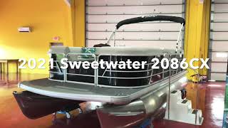 2021 Sweetwater 2086CX by Godfrey Pontoons Virtual Walkthrough [upl. by Twelve14]