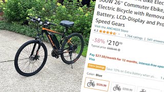 Important About ANCHEER Electric Bike Electric Mountain Bike 500W Review [upl. by Butterworth]