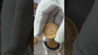 Amazing Large Mexican 20 Peso Coin Gold silver [upl. by Adao777]