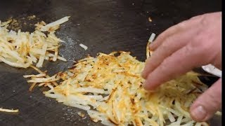 How to Grill and Fry Hash Browns  Its Only Food wChef John Politte [upl. by Llenyar]