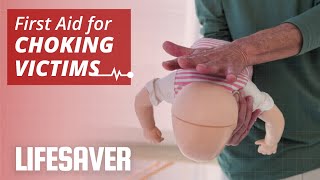 First aid for choking victims  LIFESAVER [upl. by Akimet]