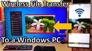 Samsung Galaxy How To WIRELESSLY Transfer Photos Videos or ANY Files to a Windows PC [upl. by Marieann931]