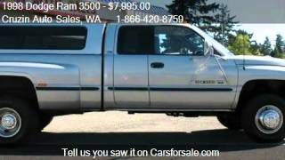 1998 Dodge Ram 3500 SLT Quad Cab 8ft Bed 4WD DRW  for sal [upl. by Schnurr]