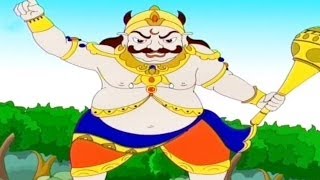 Kumbhakarna The Sleeping Demon  Tamil Animated Story Part 1 [upl. by Dnalyag]