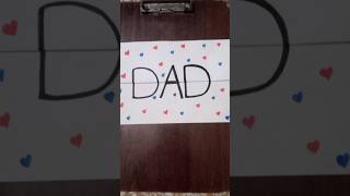 Happy Fathers Day card Surprise msg card for fathers dayyoutubeshortstrandingdiy handmade [upl. by Rowney618]