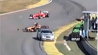 F1 Brazil 2002 Heidfeld Safety Car Crash [upl. by Courtenay185]