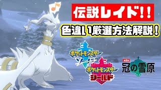 ダイマックスアドベンチャーでの伝説ポケモンの色違い厳選方法と勝てる立ち回り解説！！冠の雪原【ポケモン剣盾】 [upl. by Aihsenot528]