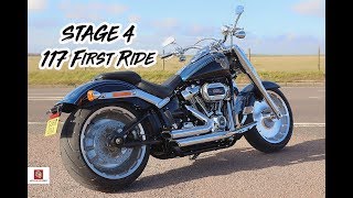 2018 Fat Boy 117 Stage 4 First Ride [upl. by Portingale]