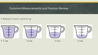 measuring cups fraction review [upl. by Cozmo]