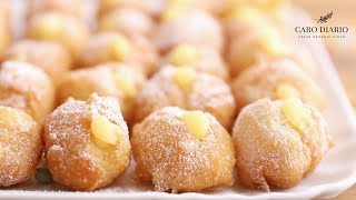 FRITTELLE DI CARNEVALE ALLA CREMA  RICETTA FACILE E VELOCE [upl. by Adao915]