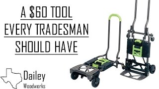 Must Have Tool for the Carpenter  The Cosco Folding Hand Truck [upl. by Carlo]