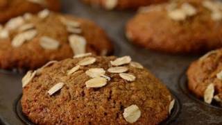 Bran Muffins Classic Version  Joyofbakingcom [upl. by Auoh505]