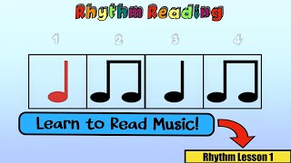 Rhythm Reading Lesson 1  Kodaly [upl. by Airamak]