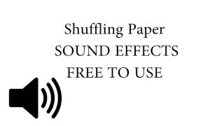 Shuffling Paper SOUND EFFECT [upl. by Stockmon]