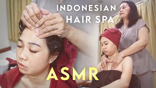 ASMR Creambath  Gentle Hair Spa amp Body Massage in Indonesian Salon [upl. by Eelarac748]