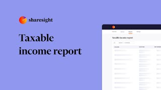 Sharesight  Taxable income report [upl. by Missi]