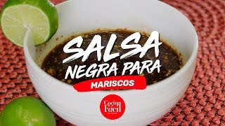 ¿Cómo hacer una salsa negra para mariscos  Cocina Fácil [upl. by Shara]