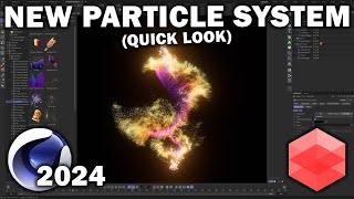 Cinema 4d 202440 New Particle Systems Quick Look [upl. by Nosiram]