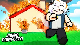 NO QUEMES LA CASA COMPLETO DONT BURN THE HOUSE DOWN ROBLOX [upl. by Ahseital]