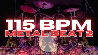 115 BPM  Metal Drum Beat  Loop 2 [upl. by Orthman]