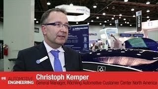 Rochling Automotive interview SAE 2014 World Congress [upl. by Demeyer215]