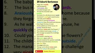 20 Adverb Examples Sentences Sentences With Adverb english [upl. by Hcurob]