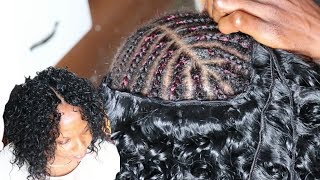 FULL SEW IN NO CLOSURE 12  NO LEAVE OUT  DETAILED TUTORIAL [upl. by Ahsinej]