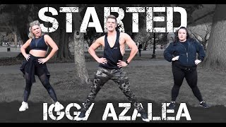 Started  Iggy Azalea  Caleb Marshall  Dance Workout [upl. by Placidia]