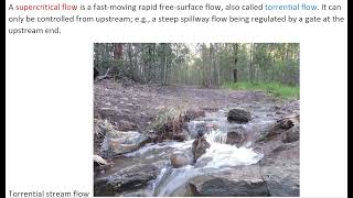 Subcritical and supercritical flow in open channel [upl. by Pirbhai]