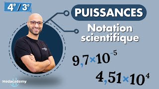 PUISSANCES  Écriture scientifique [upl. by Ahsata]