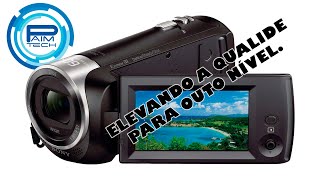 Review Filmdora Sony Handycam HdrCX 405 [upl. by Ecienahs]