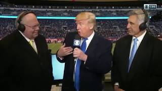 2016 Army vs Navy  Donald Trump Interview with Cheering [upl. by Oidale681]