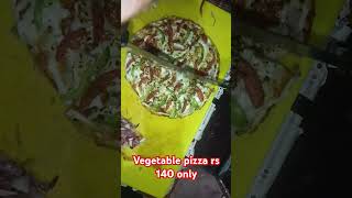 Vegetable pizza rs 140subscribefastfooddomsyoutubevideotrendingvideovrialshortvideo [upl. by Dobrinsky]