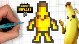 TUTO BANANA PIXEL ART FORTNITE SAISON 8 [upl. by Pachston]