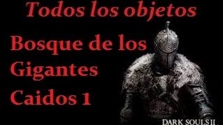 03 Dark Souls 2 Todos los objetos Bosque de los Gigantes Caidos 1 [upl. by Nagiem]