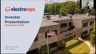 Electrovaya Investor Webcast Presentation December 5 2024 [upl. by Aniarrol]