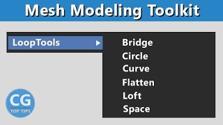 Looptools  Mesh Modeling Toolkit in Blender [upl. by Rafaela]