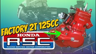 Honda RSC RS125RW Classic Two Stroke Sound [upl. by Hairaza]