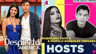 Marielena Dávila y Manolo González Vergara debutan en Premios Juventud 2018 [upl. by Hendry104]