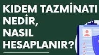 Kıdem tazminatı hesaplama [upl. by Fanestil]